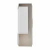 Lindby Applique d’extérieur carrée LED Kirana en inox^ Appliques Murales Extérieures