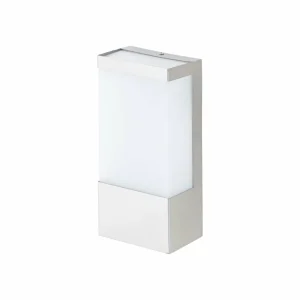 Lindby Applique d’extérieur carrée LED Kirana en inox^ Appliques Murales Extérieures
