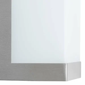Lindby Applique d’extérieur carrée LED Kirana en inox^ Appliques Murales Extérieures