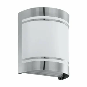 EGLO Applique d’extérieur Cerno, acier inoxydable^ Luminaires De Terrasse