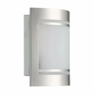 EGLO Applique d’extérieur Cerno, acier inoxydable^ Luminaires De Terrasse