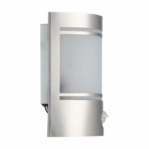 EGLO Applique d’extérieur Cerno détecteur, acier inox^ Appliques D'Extérieur Avec Détecteur