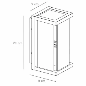 Lucide Applique d'extérieur Claire Mini, abat-jour en verre, à 1 lampe^ Appliques Murales Extérieures