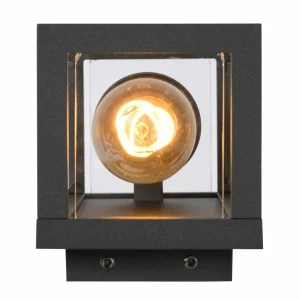 Lucide Applique d'extérieur Claire Mini, abat-jour en verre, à 1 lampe^ Appliques Murales Extérieures