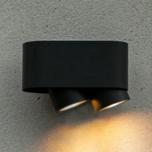 LUTEC Applique d’extérieur Cypres, IP44, à 2 lampes^ Appliques Murales Extérieures