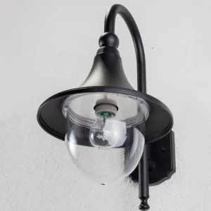 Lindby Applique d'extérieur Daphné élégante noire^ Appliques Murales Extérieures