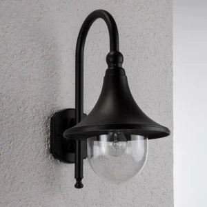 Lindby Applique d'extérieur Daphné élégante noire^ Appliques Murales Extérieures