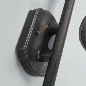 Lindby Applique d’extérieur Daphné noir ancien, détecteur^ Appliques D'Extérieur Avec Détecteur