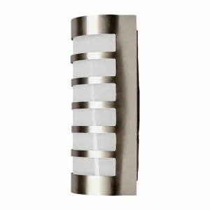 Lindby Applique d’extérieur décorative Alvin en inox^ Appliques Murales Extérieures