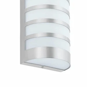 Lindby Applique d’extérieur décorative Alvin en inox^ Appliques Murales Extérieures