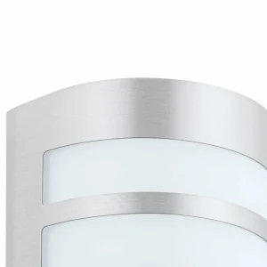 Lindby Applique d’extérieur décorative Alvin en inox^ Appliques Murales Extérieures