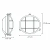 Lucide Applique d'extérieur Dudley, plat/rond, laiton^ Appliques Murales Extérieures