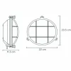 Lucide Applique d'extérieur Dudley, plat/rond, noir^ Appliques Murales Extérieures