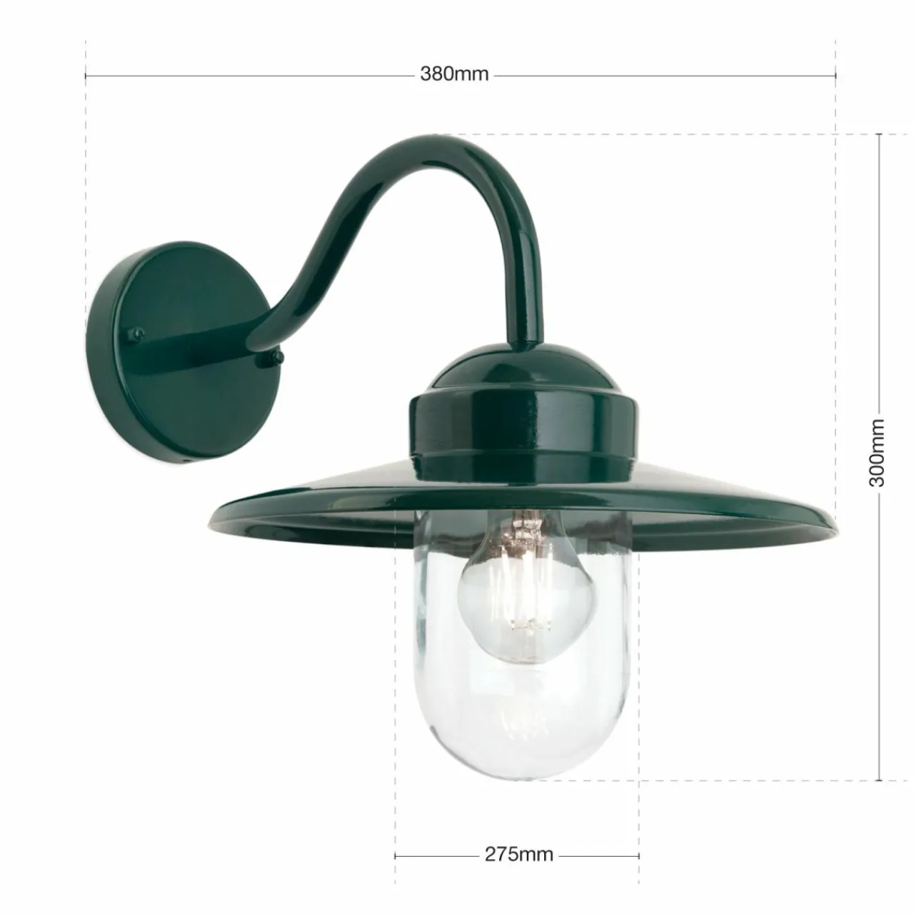 ORION Applique d’extérieur Edward vintage vert foncé^ Appliques Murales Extérieures