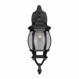Trio Lighting Applique d'extérieur Elvo, douille en bas, noir mat^ Luminaires De Terrasse