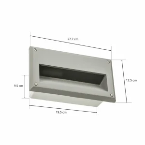 SLV Applique d'extérieur encastrée Brick Downunder E14^ Appliques Murales Extérieures