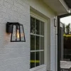 LUTEC Applique d’extérieur Fia noir mat, verre clair^ Appliques Murales Extérieures