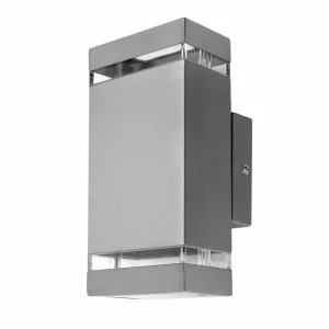 LUTEC Applique d'extérieur Focus, inox^ Appliques Murales Extérieures