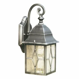 Searchlight Applique d’extérieur Genoa verre au plomb, IP23^ Appliques Murales Extérieures