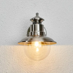 Lindby Applique d'extérieur Gwendolyn en inox^ Appliques Murales Extérieures