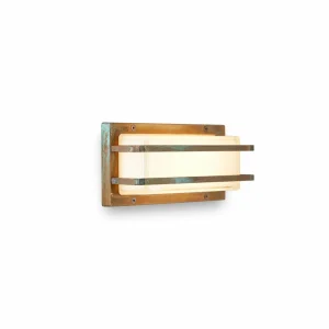 Moretti Luce Applique d'extérieur Ice Cubic 3413 laiton antique^ Appliques Murales Extérieures