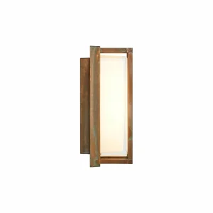 Moretti Luce Applique d'extérieur Ice Cubic 3413 laiton antique^ Appliques Murales Extérieures