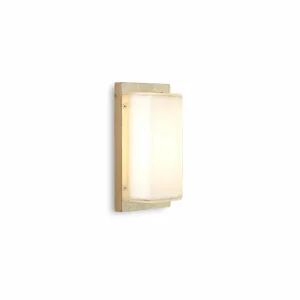 Moretti Luce Applique d'extérieur Ice Cubic 3410 laiton naturel^ Appliques Murales Extérieures