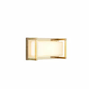Moretti Luce Applique d'extérieur Ice Cubic 3412 laiton naturel^ Appliques Murales Extérieures