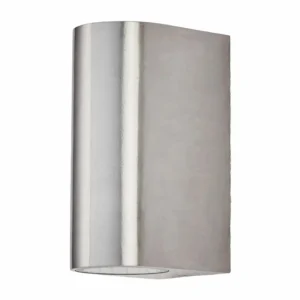 Lindby Applique d'extérieur Idris à 2 lampes, aluminium^ Appliques Murales Extérieures