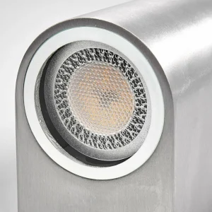 Lindby Applique d'extérieur Idris à 2 lampes, aluminium^ Appliques Murales Extérieures