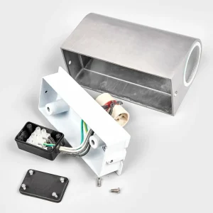 Lindby Applique d'extérieur Idris à 2 lampes, aluminium^ Appliques Murales Extérieures
