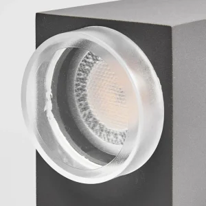 Lindby Applique d'extérieur Jovan à 2 lampes, gris foncé^ Appliques Murales Extérieures