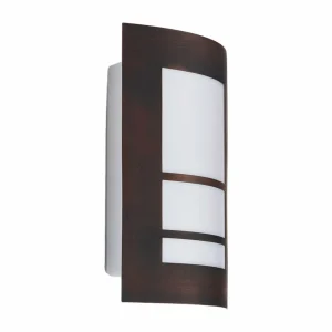 Lindby Applique d'extérieur Katalea brun rouille^ Appliques Murales Extérieures