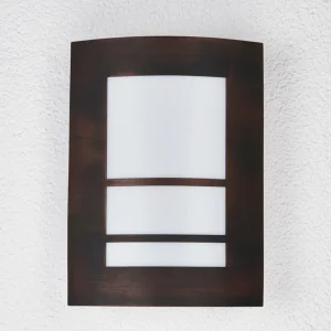 Lindby Applique d'extérieur Katalea brun rouille^ Appliques Murales Extérieures