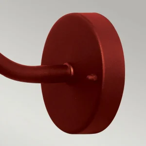 Elstead Applique d'extérieur Klampenborg, rouge, lanterne, acier inoxydable^ Luminaires De Terrasse
