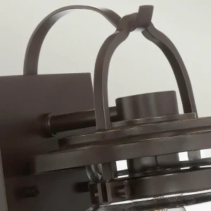Quintiesse Applique d'extérieur Lasalle, noir/clair, hauteur 29,6cm^ Appliques Murales Extérieures