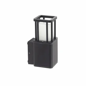 Lucande Applique d'extérieur LED Dakil, noir, aluminium^ Luminaires De Terrasse