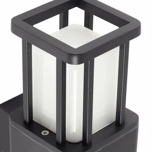 Lucande Applique d'extérieur LED Dakil, noir, aluminium^ Luminaires De Terrasse