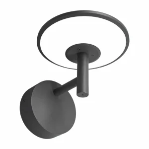 Lucande Applique d'extérieur LED Fenia, anthracite, 21 cm, aluminium^ Appliques Murales Extérieures