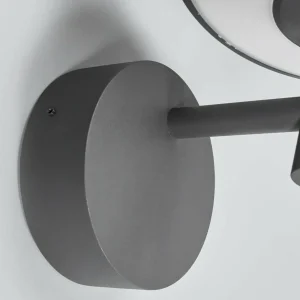 Lucande Applique d'extérieur LED Fenia, anthracite, 21 cm, aluminium^ Appliques Murales Extérieures