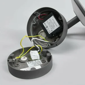 Lucande Applique d'extérieur LED Fenia, anthracite, 21 cm, aluminium^ Appliques Murales Extérieures