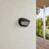 Lindby Applique d'extérieur Adita, noir, ABS, hauteur 16,3 cm^ Appliques Murales Extérieures