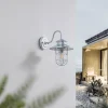 Lindby Applique d'extérieur Celinor, argent, acier, Ø 15 cm^ Luminaires De Terrasse