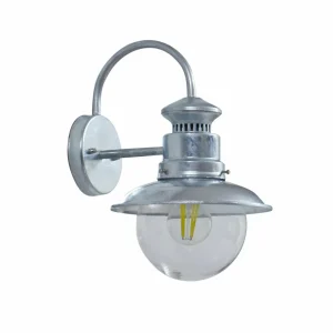 Lindby Applique d'extérieur Celinor, argent, acier, Ø 15 cm^ Luminaires De Terrasse