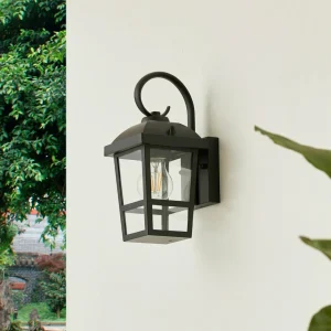 Lindby Applique d'extérieur Eloane, noir, acier inoxydable, 29 cm^ Luminaires De Terrasse