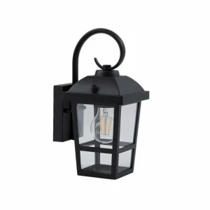 Lindby Applique d'extérieur Eloane, noir, acier inoxydable, 29 cm^ Luminaires De Terrasse