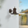 Lindby Applique d'extérieur Eloretta, rouille, acier, hauteur 31 cm^ Luminaires De Terrasse