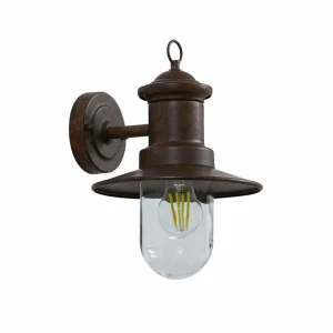 Lindby Applique d'extérieur Eloretta, rouille, acier, hauteur 31 cm^ Luminaires De Terrasse