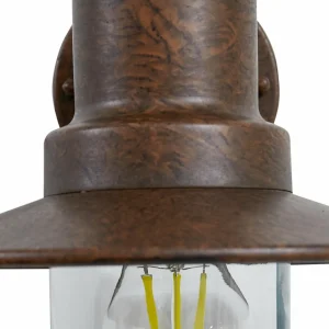 Lindby Applique d'extérieur Eloretta, rouille, acier, hauteur 31 cm^ Luminaires De Terrasse