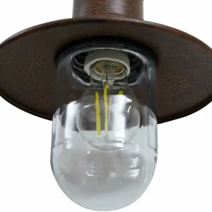 Lindby Applique d'extérieur Eloretta, rouille, acier, hauteur 31 cm^ Luminaires De Terrasse